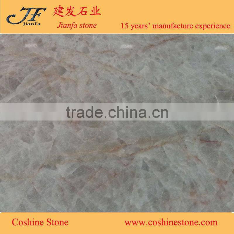 Natural stone crystal white quartz slab