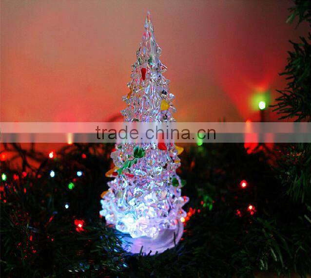 craft plastic acrylic new popular christmas tree led lighting decoration