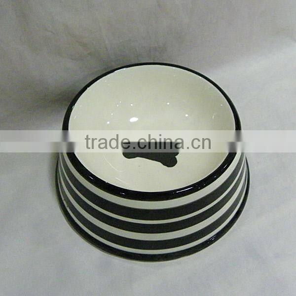 2014 pet accessory ceramic dog bowl product