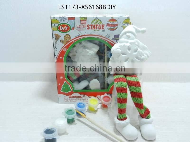 ceramic diy paint statue for christmas gift