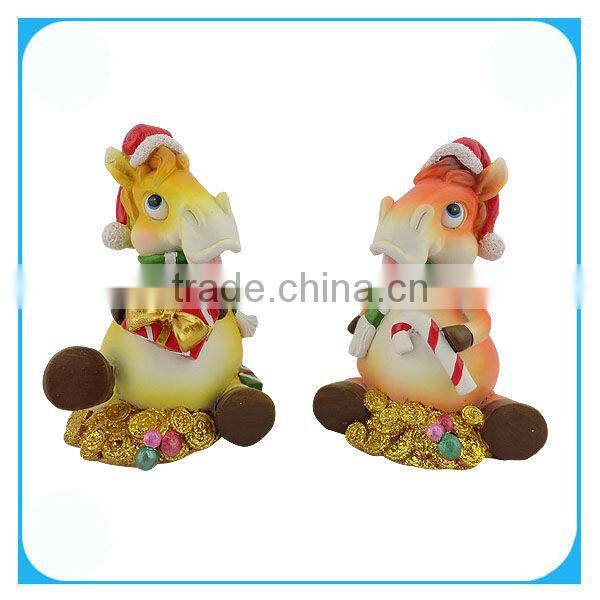 Resin horse statue money saving bank