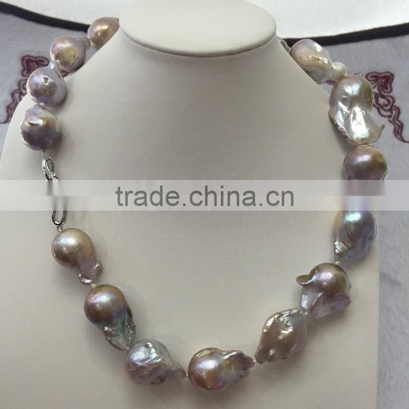 17-18mm baroque freshwater pearl necklace