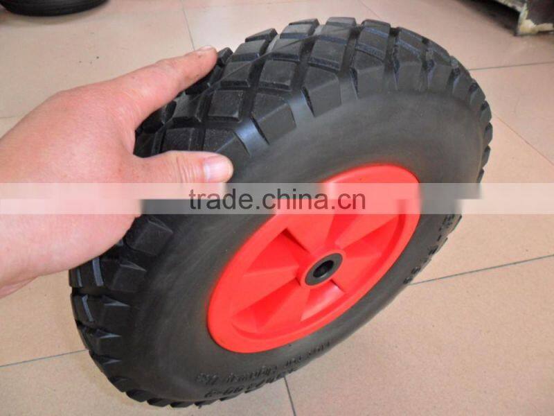 flat free tire 4.00-8 pu foam wheel FP4008