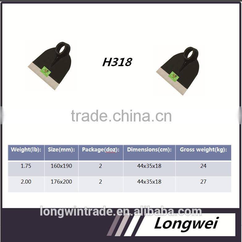 China tool steel steel digging hoe for gardening use Hoe 313