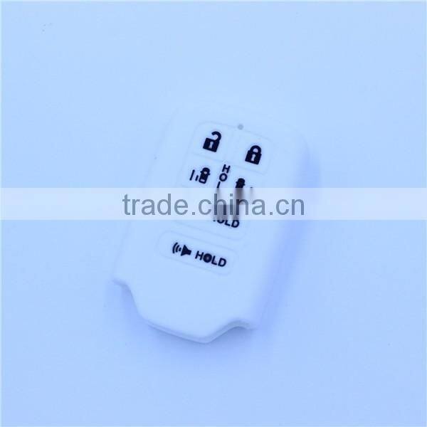 6 button fob silicone rubber car key covers for honda