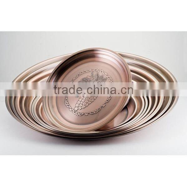 25cm to 80cm Kitchen Stainless Steels Round Serving Tray
