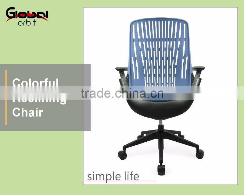 Executive office furniture swivel armchair, headrest adjustable mesh computer chair