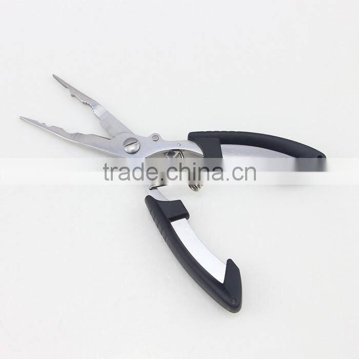 Black Handle Multi Function Braid Cutters Fishing Line Cutter Fishing Pliers