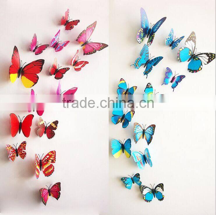 3D Butterfly Wall Sticker 12pcs/Set Decor Sticker