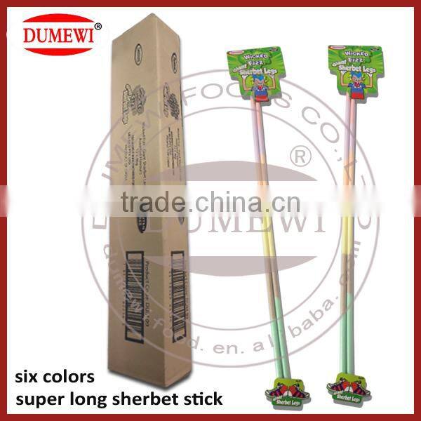 46g Wicked Gaint Sherbet Legs Straw Big Stick Candy