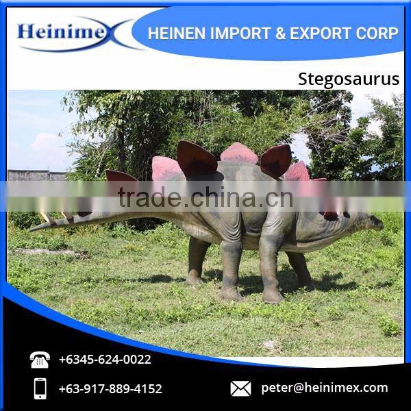 Animated Dinosaur Model Fiberglass Large Stegosaurus for Dinosaur Park