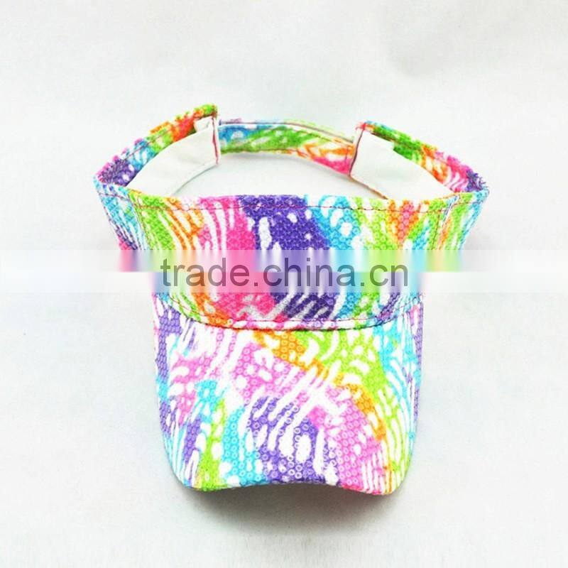 Custom Embroidery Colorful Sport Sun Hat Of Women