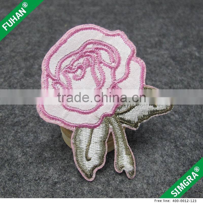 Iron-on DIY Embroidery patches in Flower Shape for Clothing
