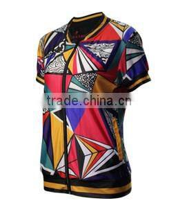 ladies colorful sublimation sports suit , sublimation running suit , outdoor shirt