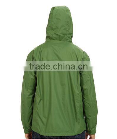 Men's rain protection outdoor jacket with hood