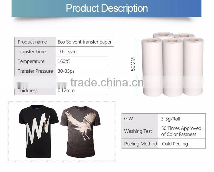 Printable PU Eco Solvent Printing White Vinyl Transfer Film