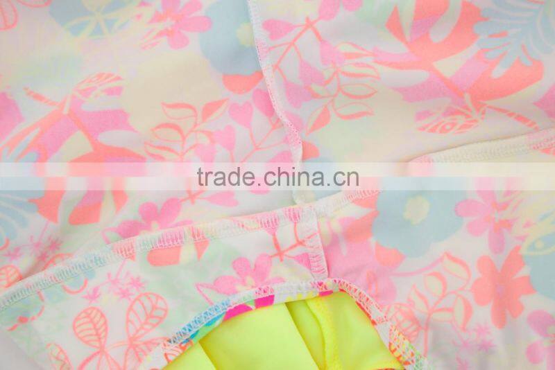 2017 OEM Service Sublimation Designer Girl Swimwear For One Piece Beachwear