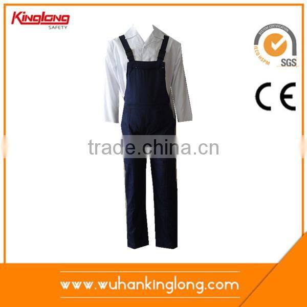 Safety overall oem service custom logo working blue bibpant