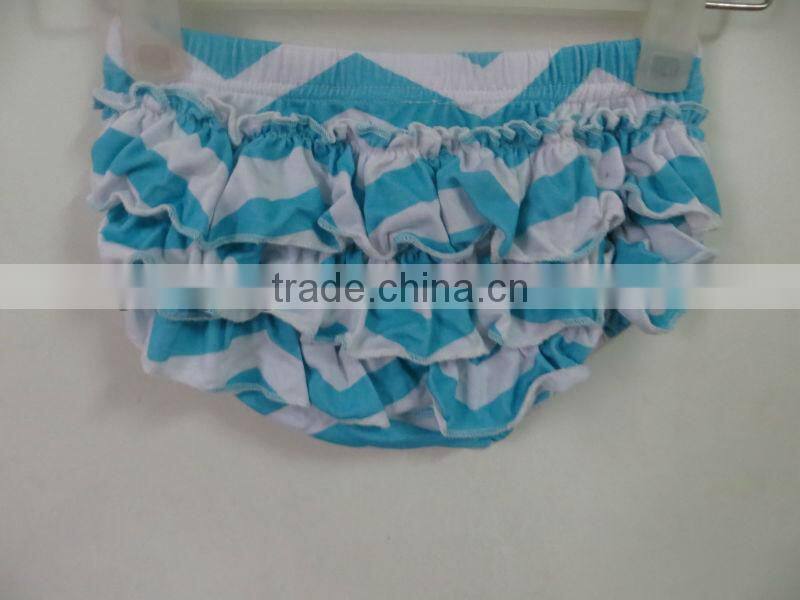 boutique cotton baby ruffle diaper cover bloomers wholesale baby chevron bloomes