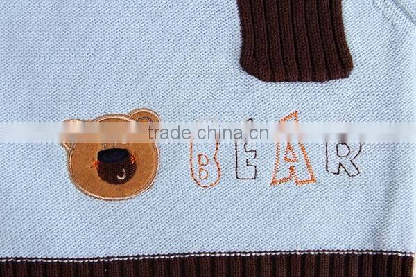 Trim contrast color knitwear modern poloshirt collar sweater pullover