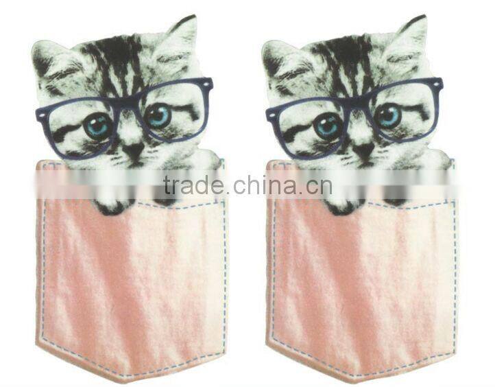 China factory used on kids cute clothes washable offset logo heat transfer printing