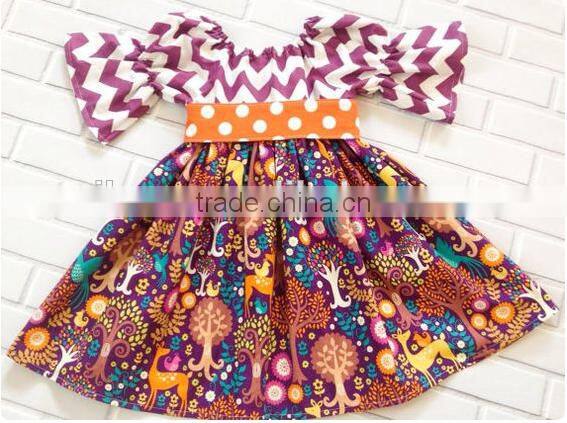 wholesale baby new design clothes baby Girls' Christma green stripe dress