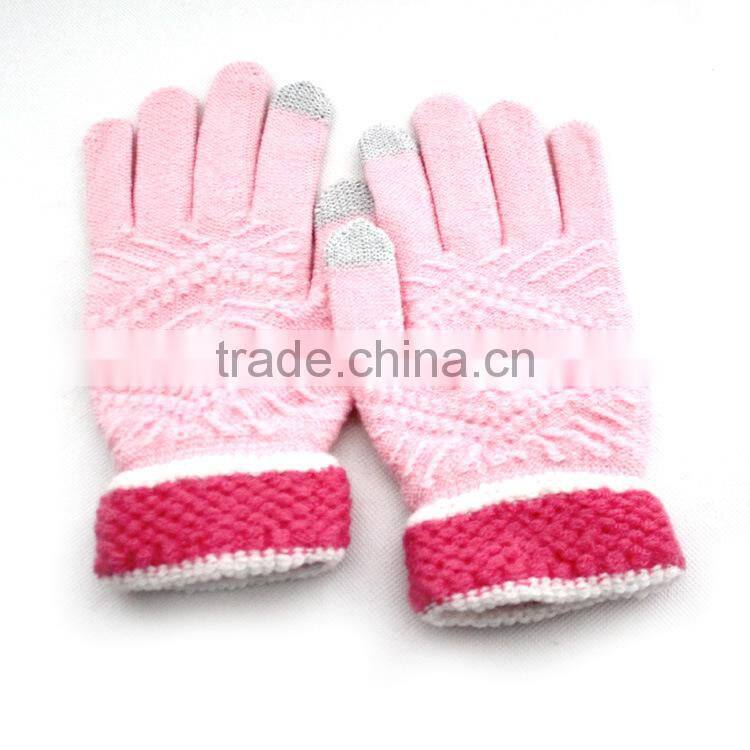 China manufacturing wholesale Knitted Finger Touch Screen Gloves
