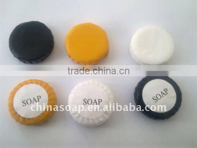 hotel soap pleated wrapped