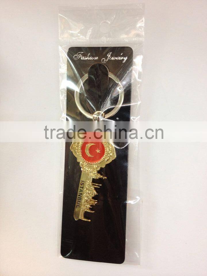 2014 Hot Selling Key Shape Metal Keychain