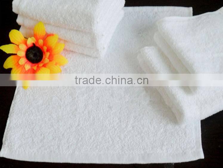 100% cotton customized size face towel for hotel