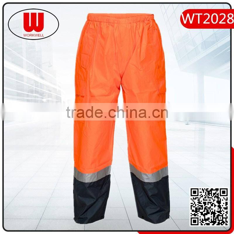 waterproof workwear orange cargo pants