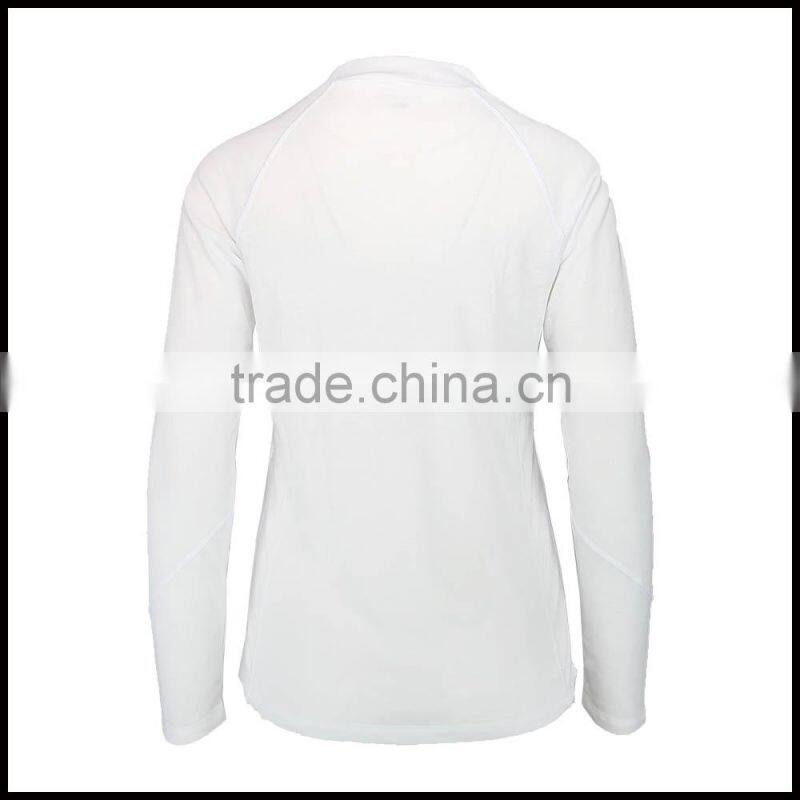 W15-ACC-W-01-C White 100% Polyester Sports Underwear Long Sleeve