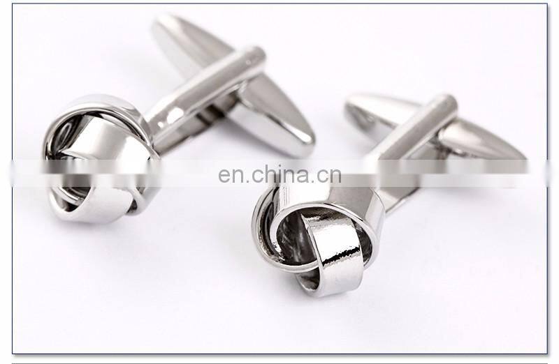 fashion metal knot alloy cufflinks men's jewelry