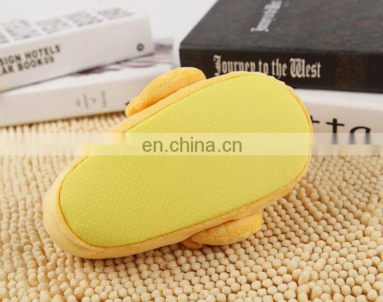 Cute duck animal winter plush winter warm slipper for children