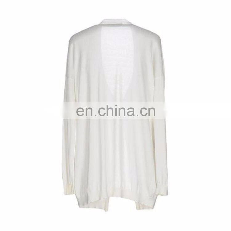 2017 latest design lady top as long sleeve cardigans for women made of wholesale silk fabric