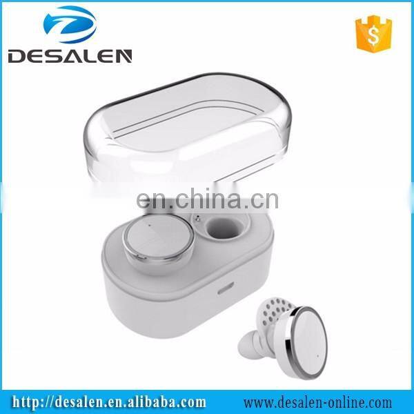 TWS in-ear Sports Stereo Wireless Earphones Bluetooth V4.1 with Charging Case and HD Microphone