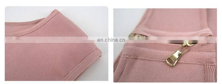 Sexy lady black bandage top and shorts suit fashion bandage clothing