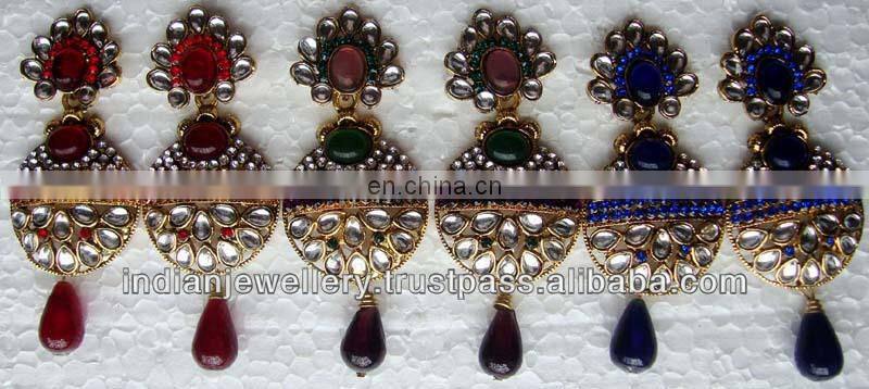 Antique rhinestone earrings exporter, rhinestone earring manufacturer