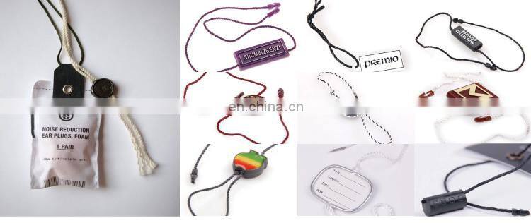 Custom gold foil plastic seal tags for jewelry