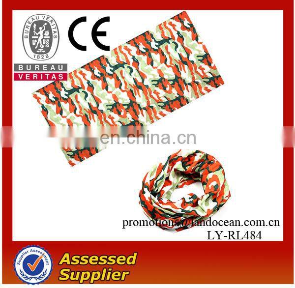 Customized Polyester multifunctional seamless tube bandanas 2016