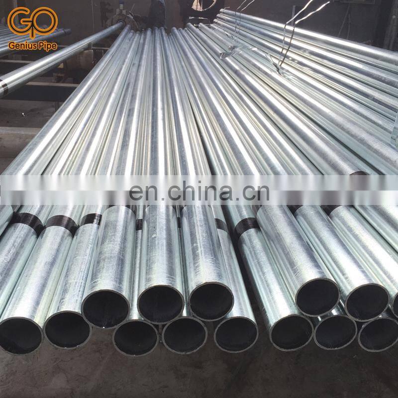 Round diameter 30cm Section Shape and bare 3pe painted Surface Treatment green tube galvanized steel pipe