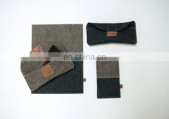 Multifunctional felt Men's Glasses Case for wholesale