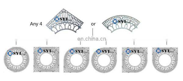 Mesh Triangle Wrought Iron Tree Guard Fence
