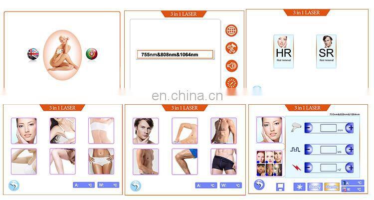 High quality comfortable 2 in 1multifuncional elight underarm whitening 808nm lumenis diode laser hair removal machine