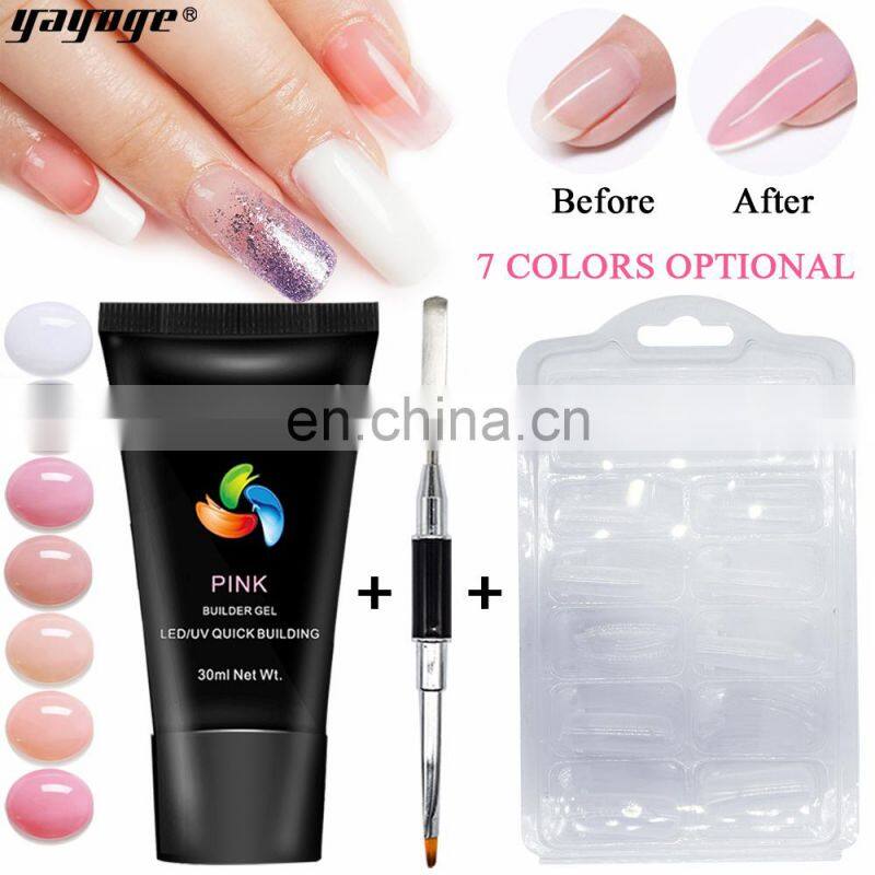 7 Colors Foot Finger Nail Acrylic Nail Set Powder