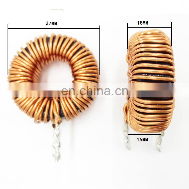 ROHS certificated 1H Toroidal Choke Inductor Coil inductor in Bifilar wires 37mm*18mm
