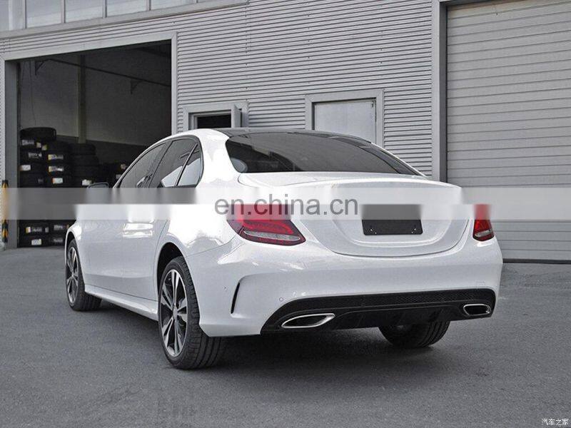 Top Selling Real Carbon fiber bumper REAR DIFFUSER for Mercedes Benz C63 W205