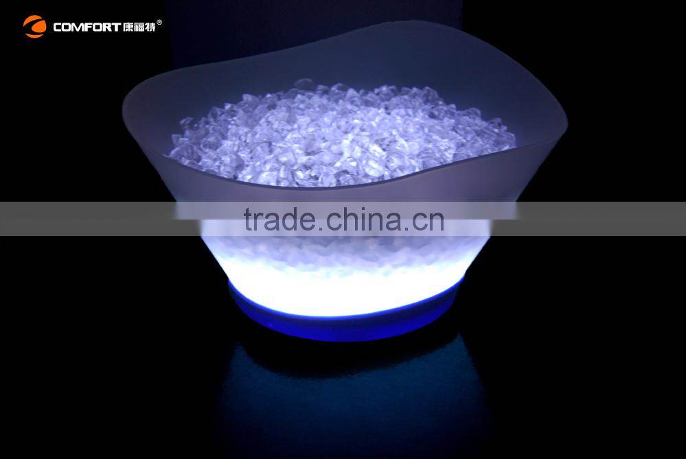 Used nightclub irregular shape large capacity led pp ice bucket