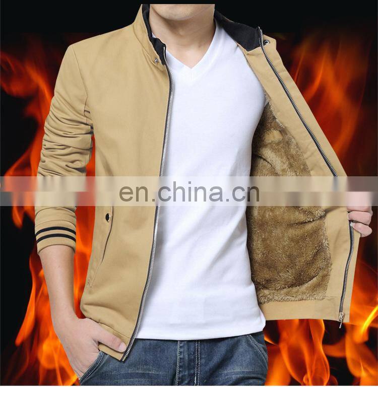 2020 autumn and winter youth plus velvet overalls men's loose cotton jacket customization