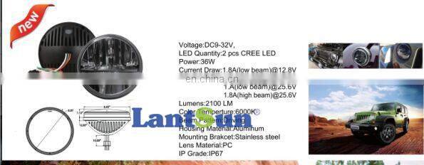 Wholesale price 40W 7 inch round r4 led headlight led headlight